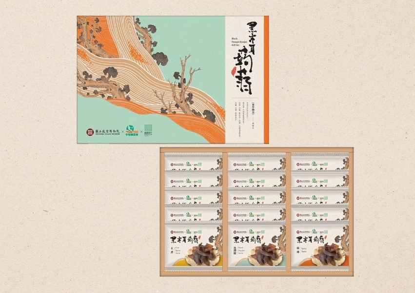 【中埔鄉農會 x 國立故宮博物院 x 嘉義優鮮】
<br />「咀嚼系健康零食」
<br />天然的蒟蒻加上中埔鄉的特產黑木耳,做成含豐富膳食纖維、天然有嚼勁、具有飽足感,現代人最愛的養生零食。