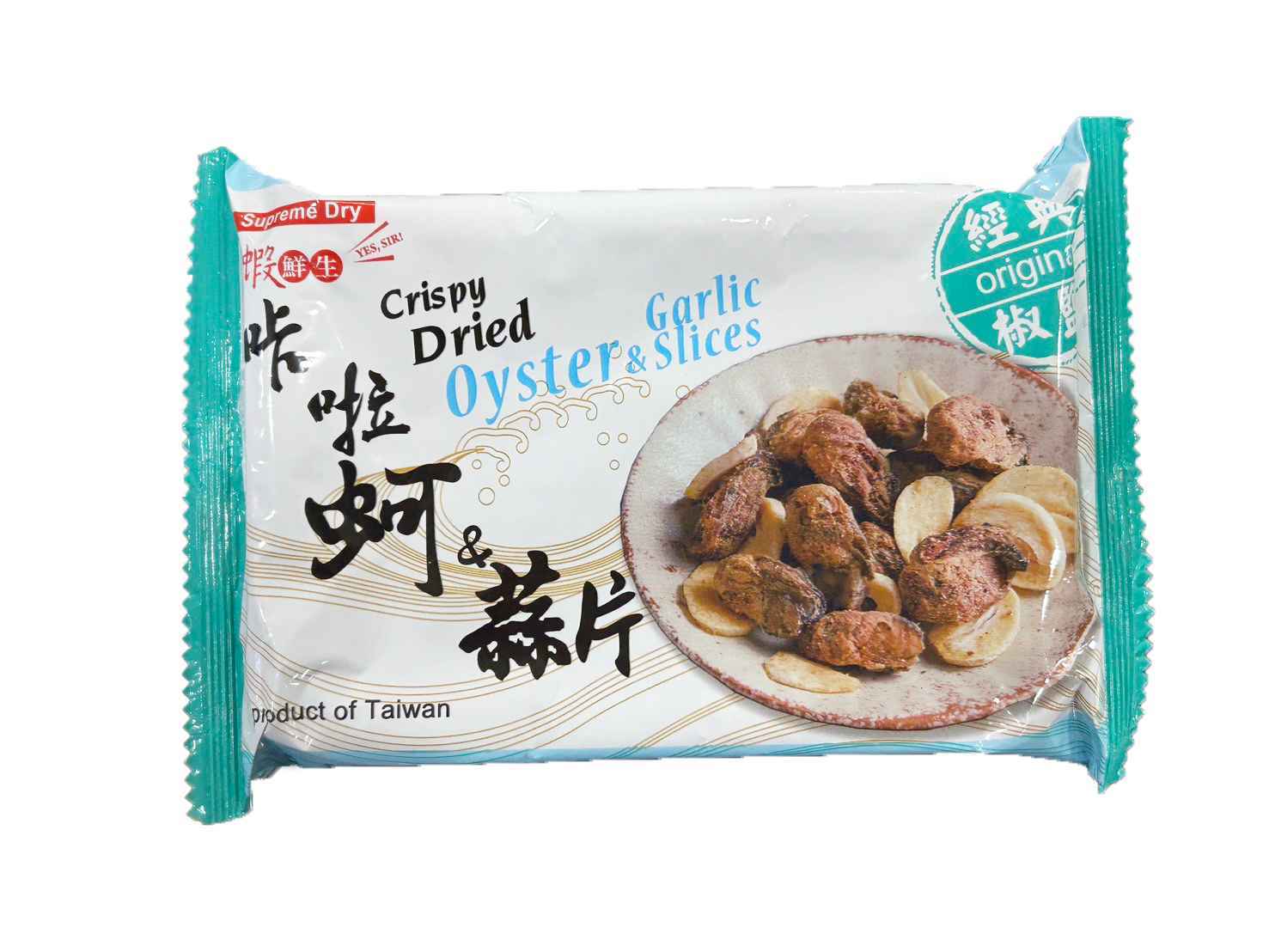 咔啦系列最特別的是以低溫油炸的技術製作。低溫油炸不會破壞食材本身的營養，所以食用時可以吃到食材本身最天然的原味!再經真空脫油的程序，爽脆不油膩的口感搭配海鮮的鮮甜味，絕對讓人一口接一口涮嘴地停不下來!
<br />食材選用布袋的鮮蚵，為了讓消費者能吃到海鮮本身的鮮味，所以調味也以食材本身的滋味為主，經不斷的試驗，最後調配出可以襯托咔啦蚵原本鮮甜滋味的口味
<br />這次再搭配了台灣生產的蒜頭所製成的蒜片，不僅口感變得更有層次!風味也變得更多元，蚵與蒜兩者相加不僅沒有不搭!反而更加分喔!
<br />有椒鹽與芥末兩種口味
<br />全新問世的咔啦蚵&蒜片!期待您的品嚐。