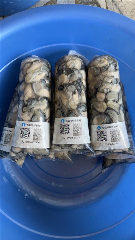 嘉義布袋沿海養殖牡蠣，早上剝蚵肉，下午保麗龍裝箱寄出，全程低溫宅配到府，讓您在家就嚐得到大海的鮮甜味～<br />貼心建議：料理前再將袋子拆開清洗牡蠣，以確保牡蠣的鮮甜（未拆開的牡蠣，裡面的水灰灰黑黑是正常的不必擔心，那是海水跟牡蠣的分泌物混合體）
